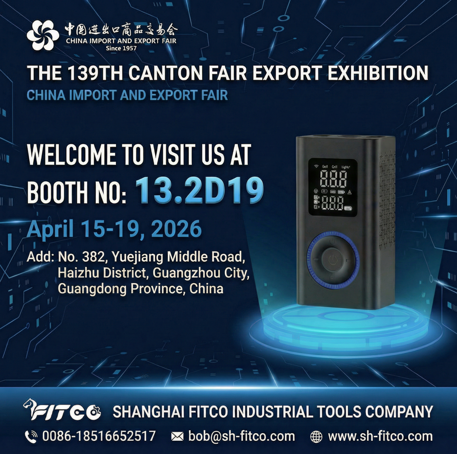 Fitco at Canton Fair 2026 — Tire Inflator & Jump Starter Showcase