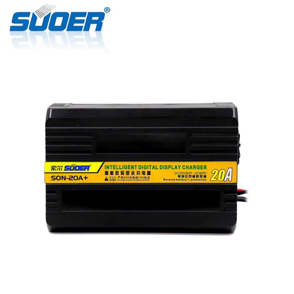 SON-20A+ Suoer vinnige laai lood-suur sonkrag outomatiese 6 V / 12 V motorfietsbatterylaaier