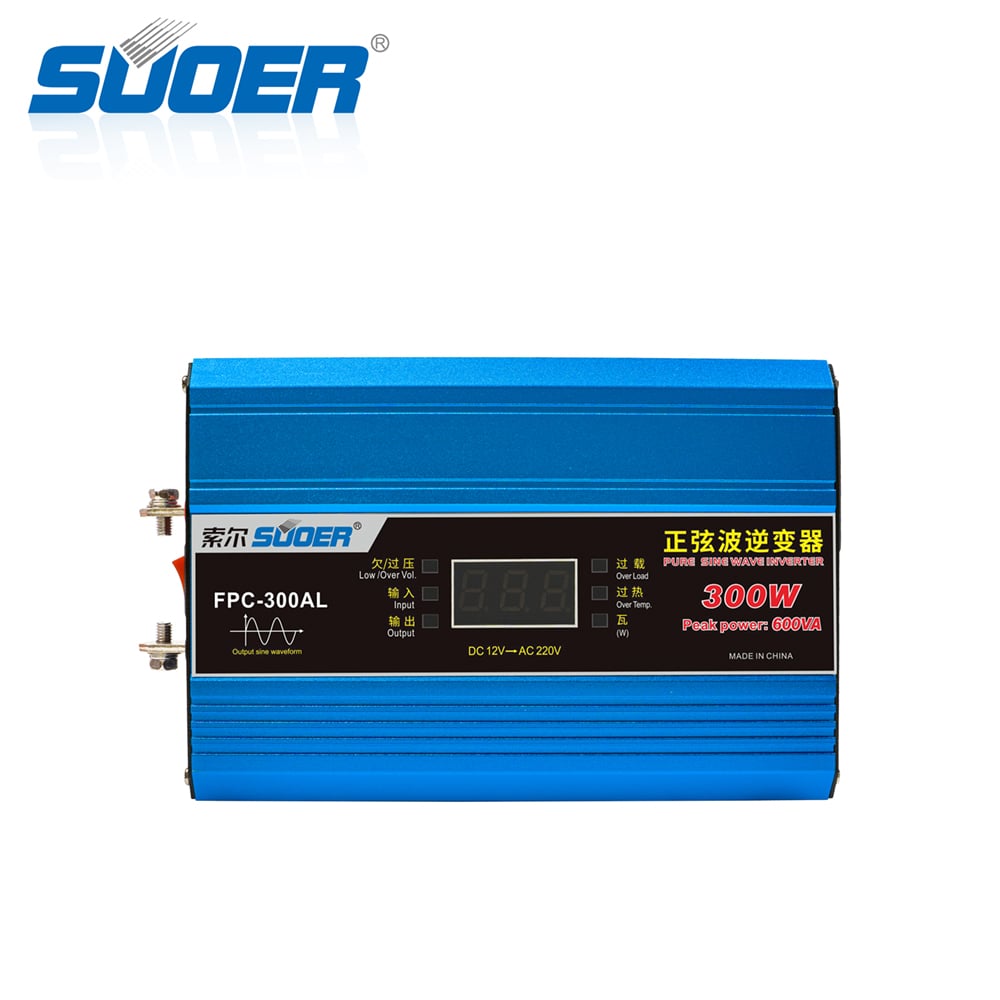 FPC-300AL Suoer 12V 220V 300W પાવર ઇન્વર્ટર શુદ્ધ સાઇન વેવ ઇન્વર્ટર વ્હોલસેલ માટે