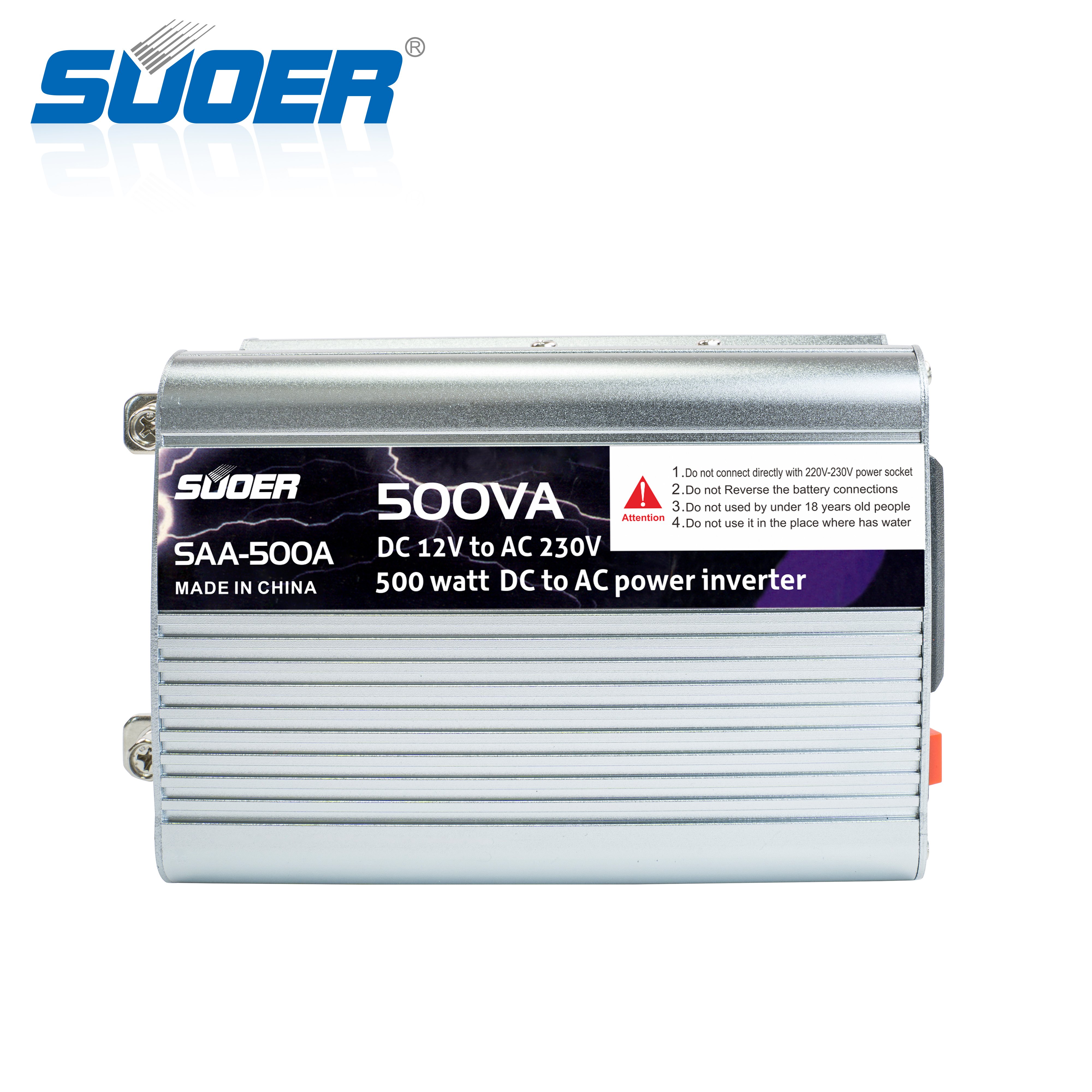 SAA-500A Gewysigde sinusgolfomskakelaar vir huishoudelike gebruik, Suoer Gelykstroom na wisselstroom 500 wat 12 V na 220 V enkel 1000 W 500 W kragomskakelaar, Gelykstroom 5 V 1 A 0.8