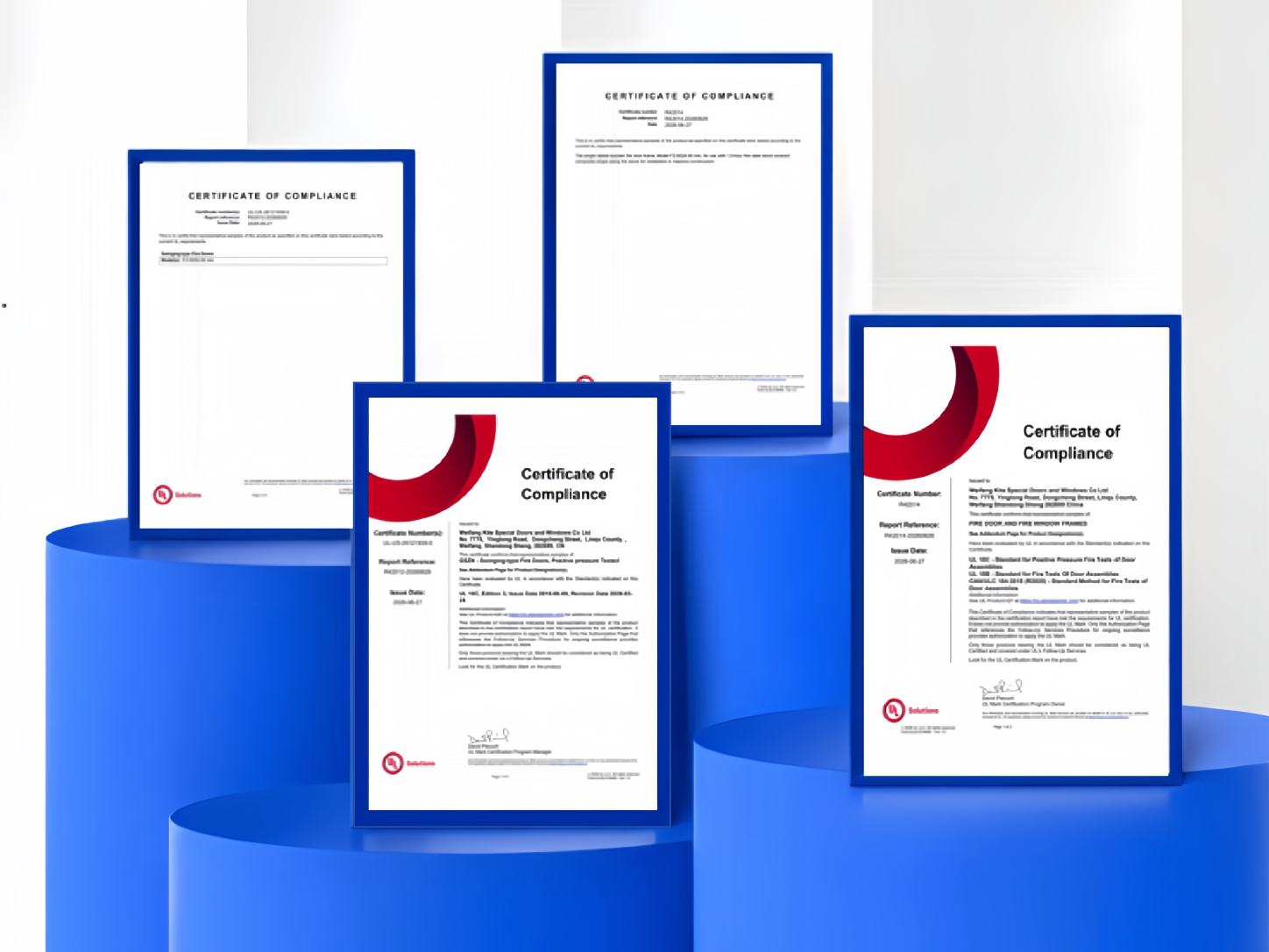 UL certification for wooden fire doors has been officially issued, marking yet another authoritative endorsement of the product's fire-resistance performance and international quality.