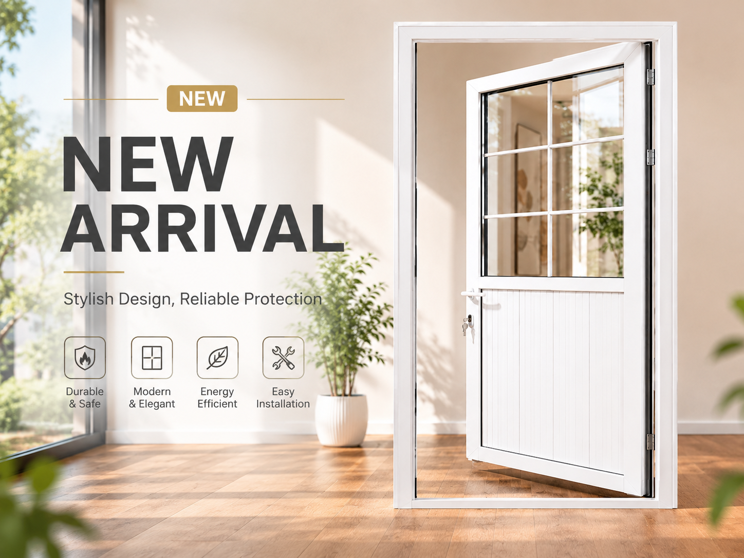 New Product Launch | All-new WPC door series officially released, delivering eco-friendly, durable, and high-quality interior door solutions