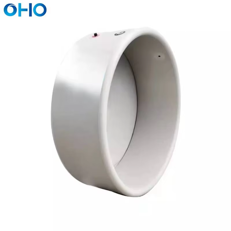 OHO Drop Stitch Personal Sized Round Inflatable Ice Bath Tub Pool Cold Plunge for Therapy or Muscle Relaxing