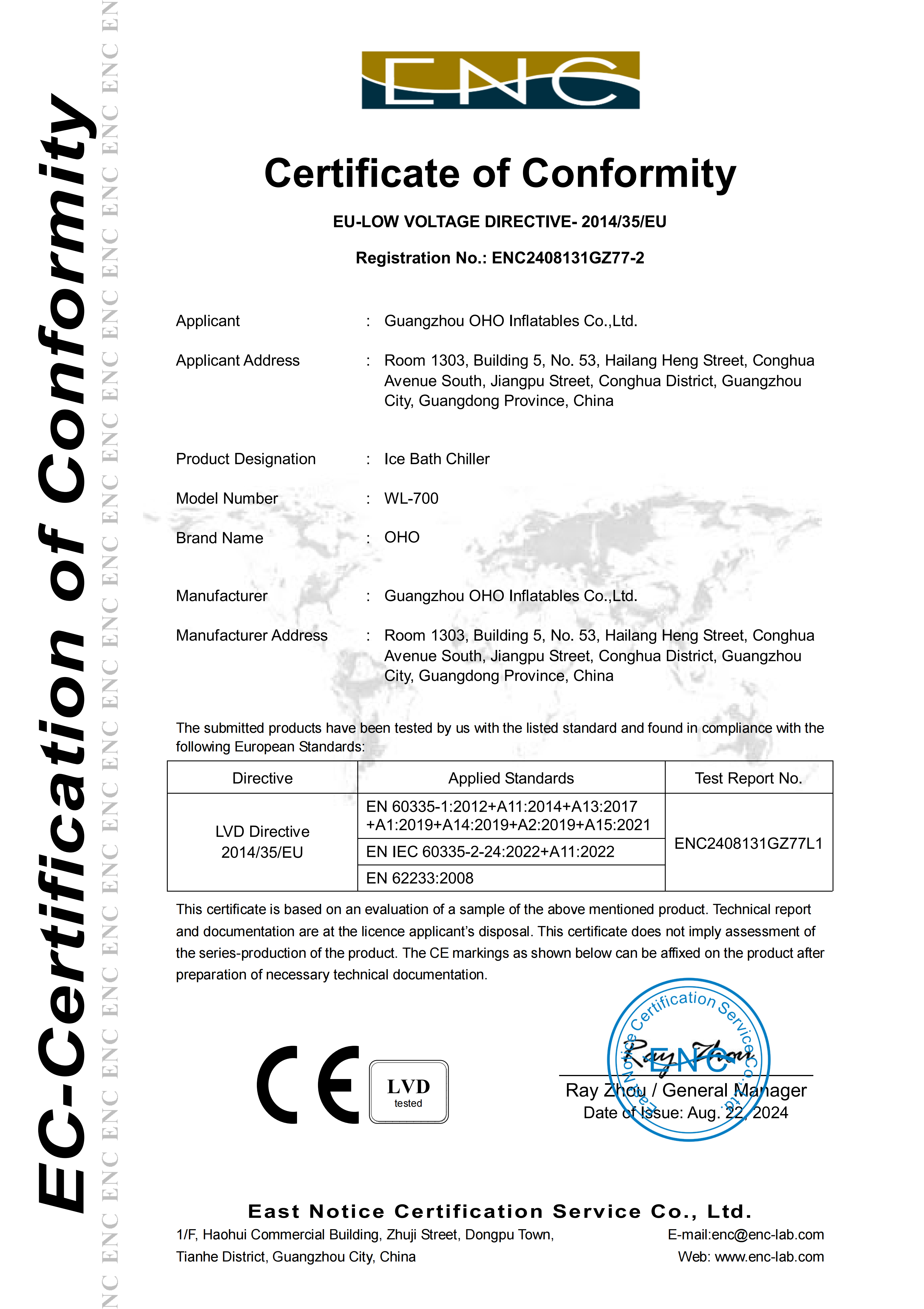 Certifications 