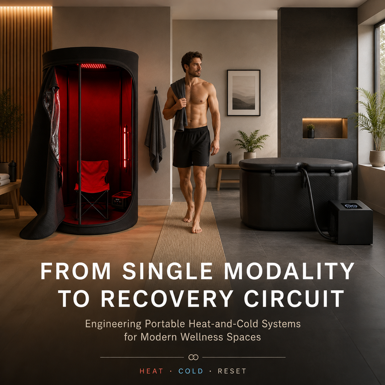 From Single Modality to Recovery Circuit: Engineering Portable Heat-and-Cold Systems for Modern Wellness Spaces