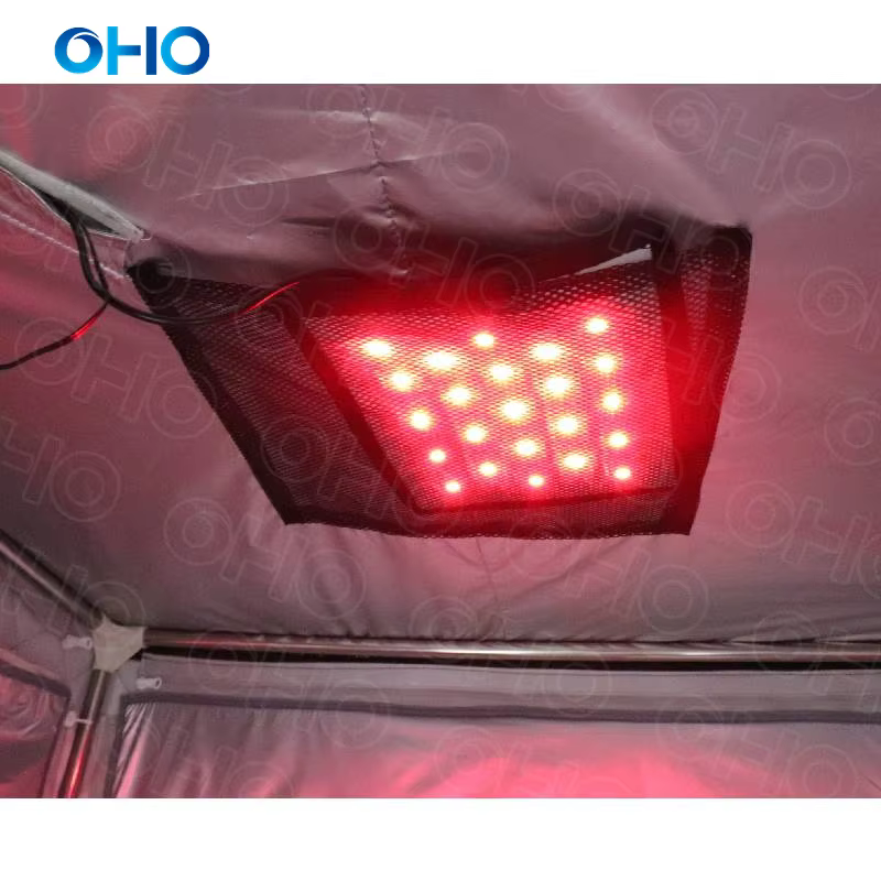 OHO Indoor Personal Sauna Box Room Far Infrared Sauna Tent Led Red Light Therapy Portable Full Body Dry Sauna Tent