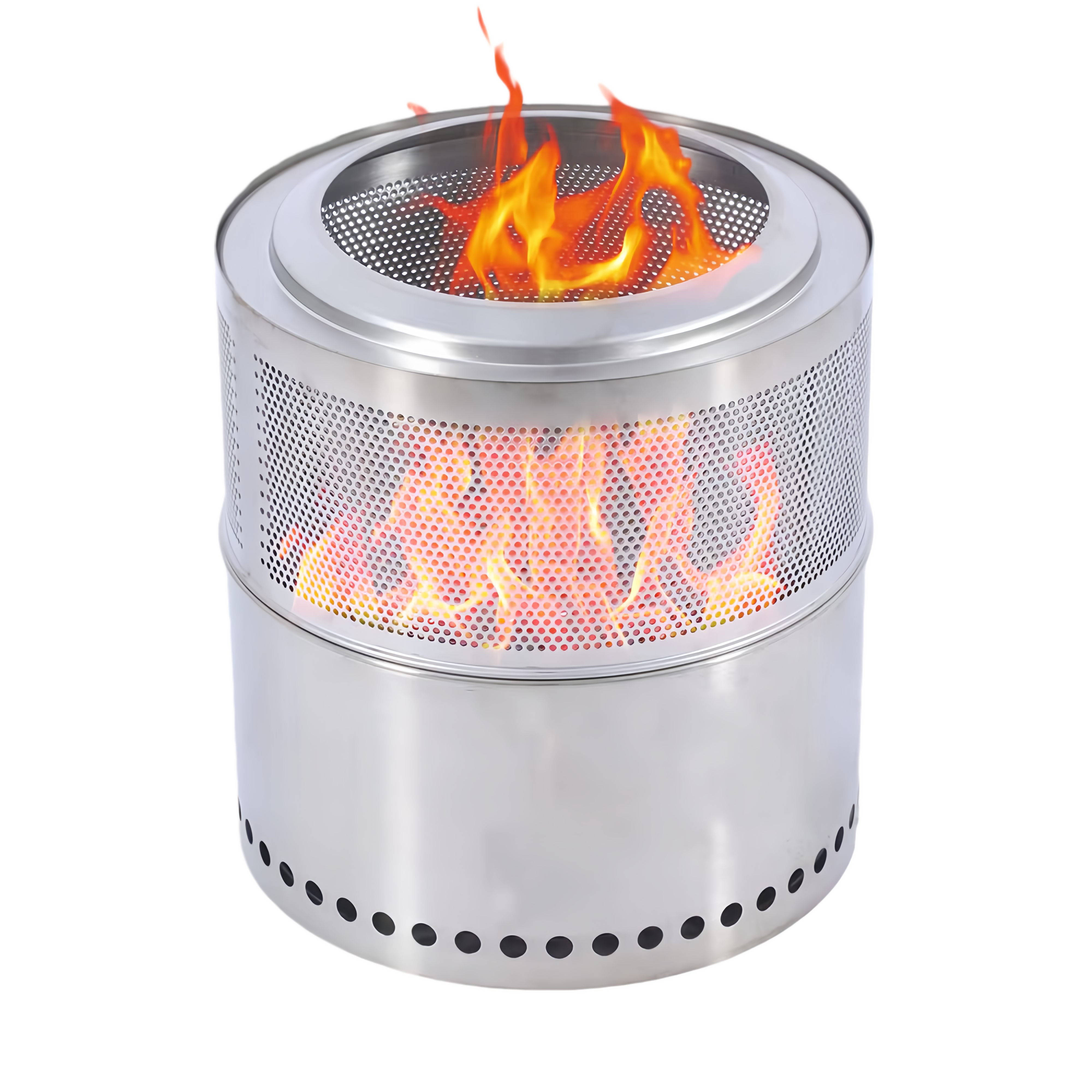 Outdoor Camping Foldable Honeycomb Bonfire Stove Wood Charcoal Pellet Burner BBQ Grill Garden Patio Backyard Heater