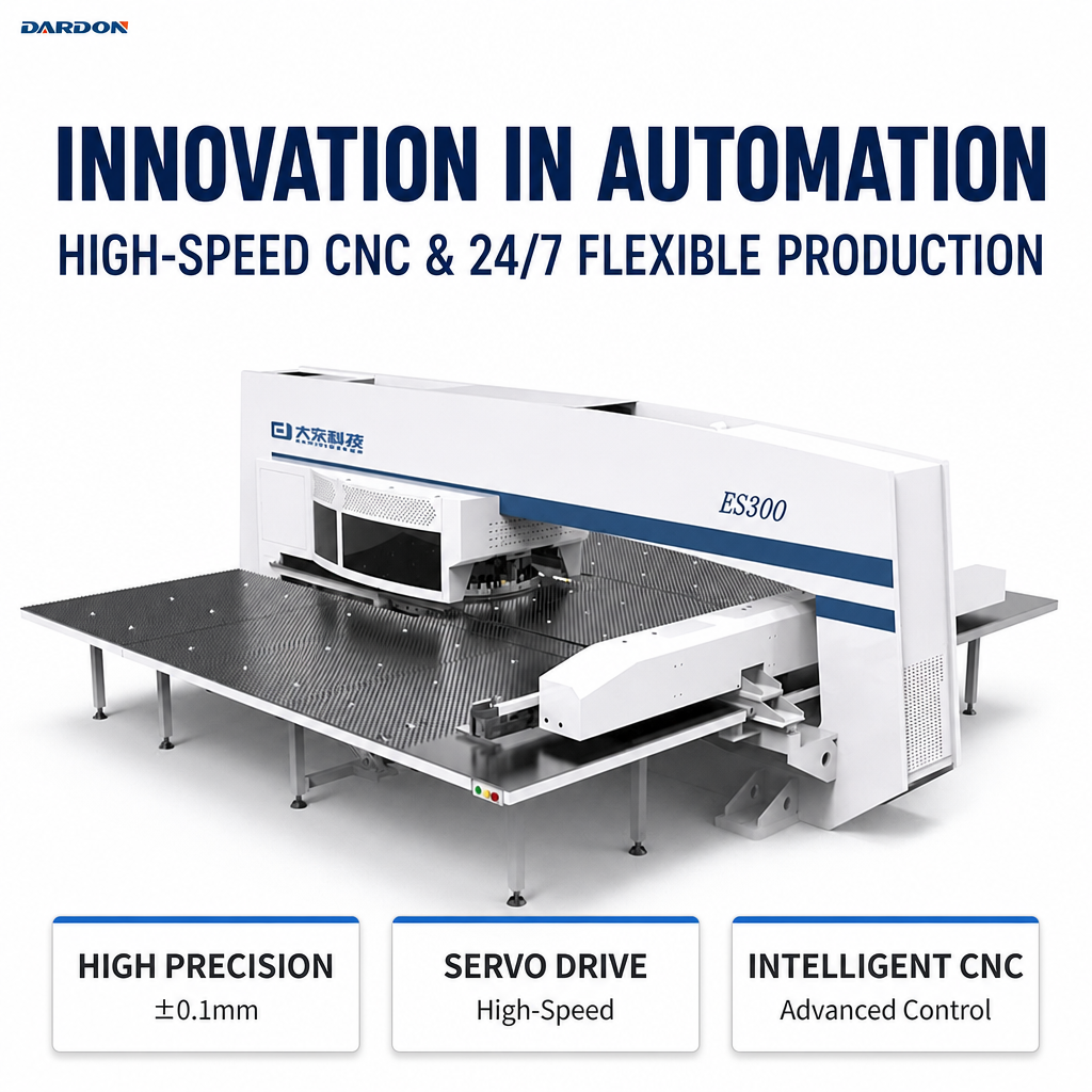 Innovation in Sheet Metal: DARDON Drives 24/7 Automated Production with High-Speed CNC Technology