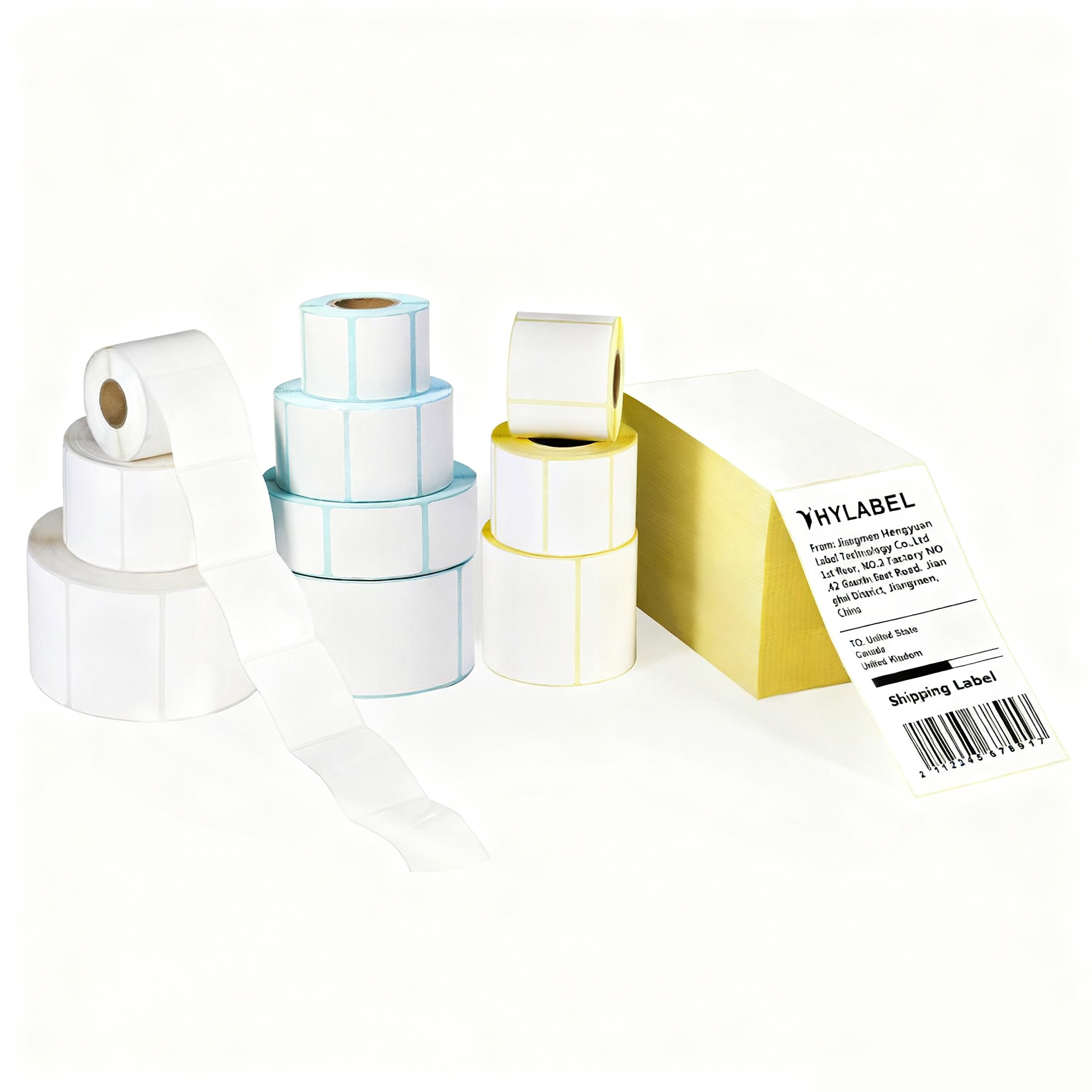 Etiqueta libre de BPA 100 x 150 mm, etiqueta en rollo térmica directa de 6x4, etiqueta de dirección 4x6, etiqueta térmica directa para envíos, adhesivos térmicos directos