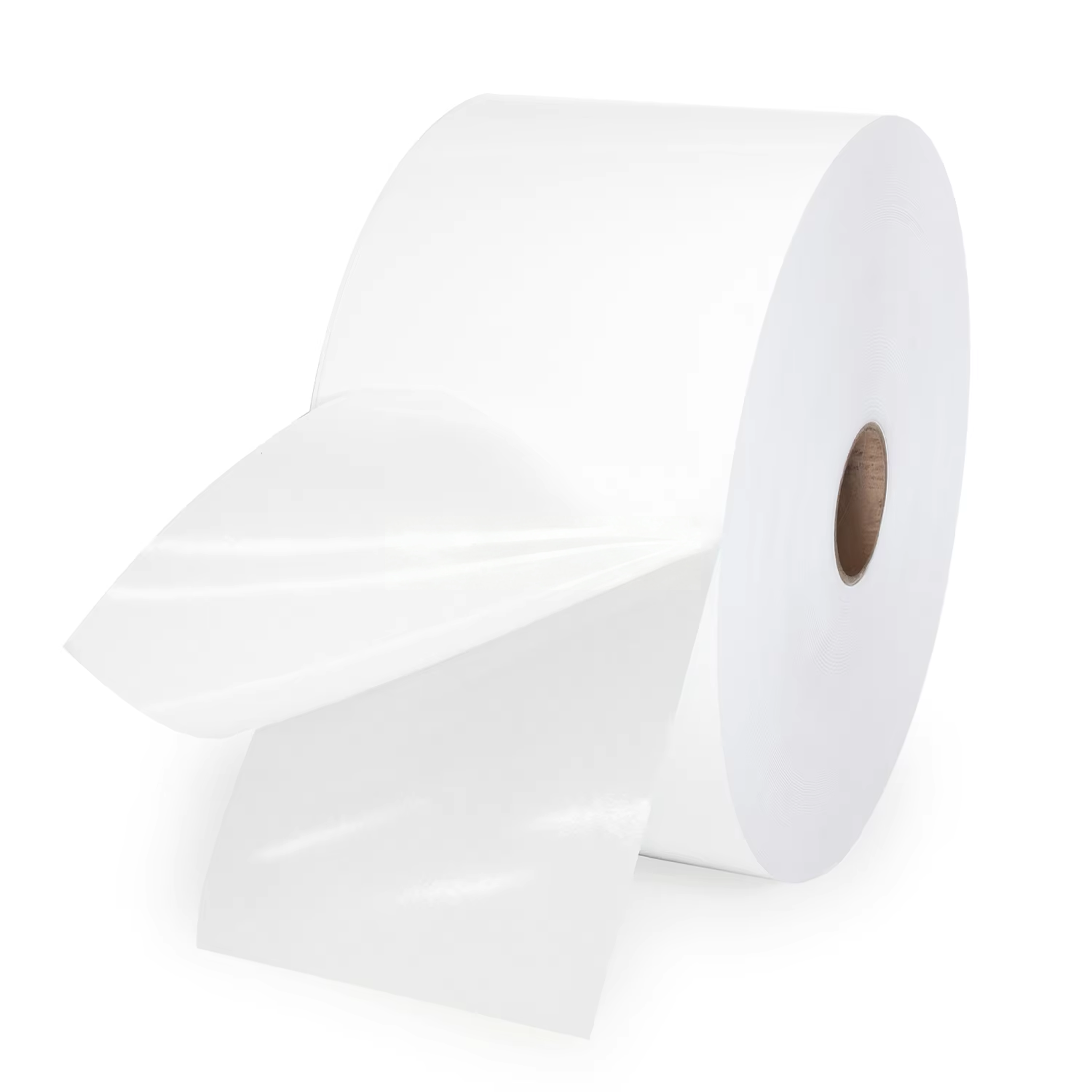 1530mm 70g Eco 75g Atas Stiker Termal Langsung Kertas Perekat Diri Bahan Persediaan Label Jumbo Kertas Label Termal Gulungan Jumbo