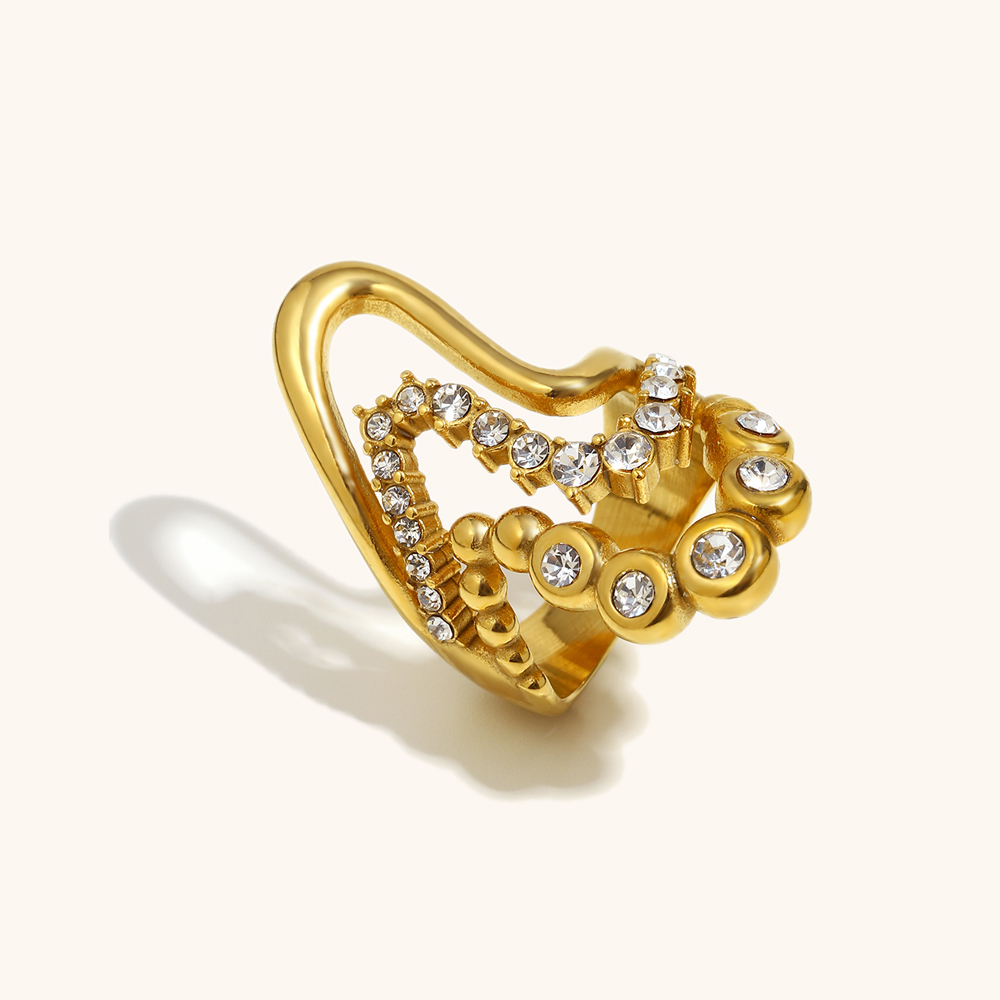 geometric colorful zircon ring-2