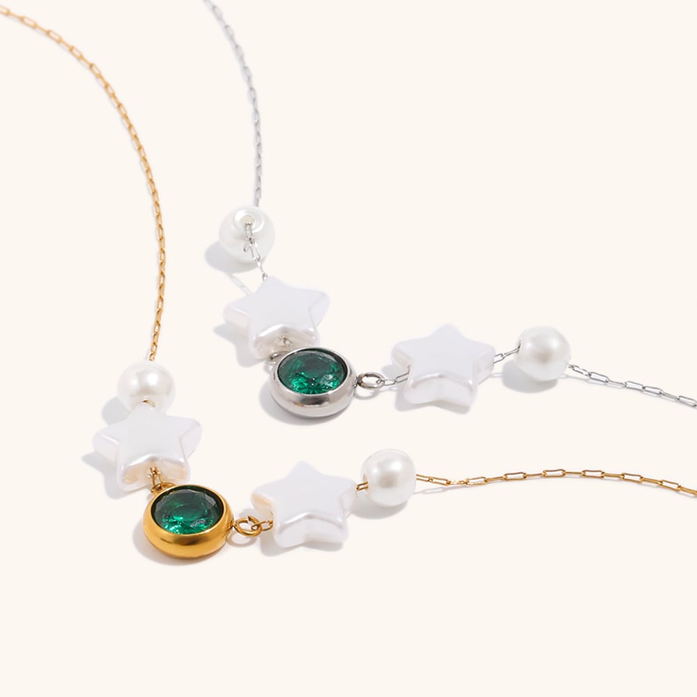 Dainty Imitation Pearl Pendant Necklace