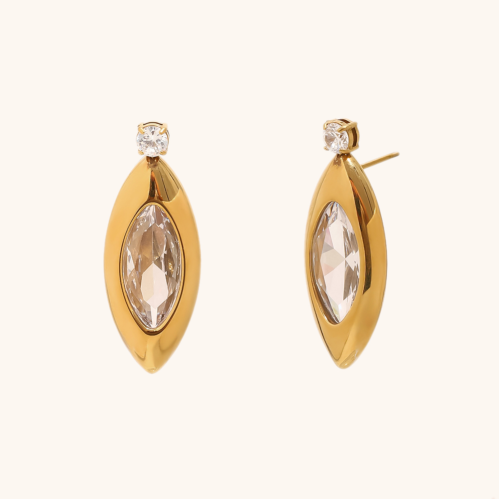 zircon irregular cuff bangle set-2
