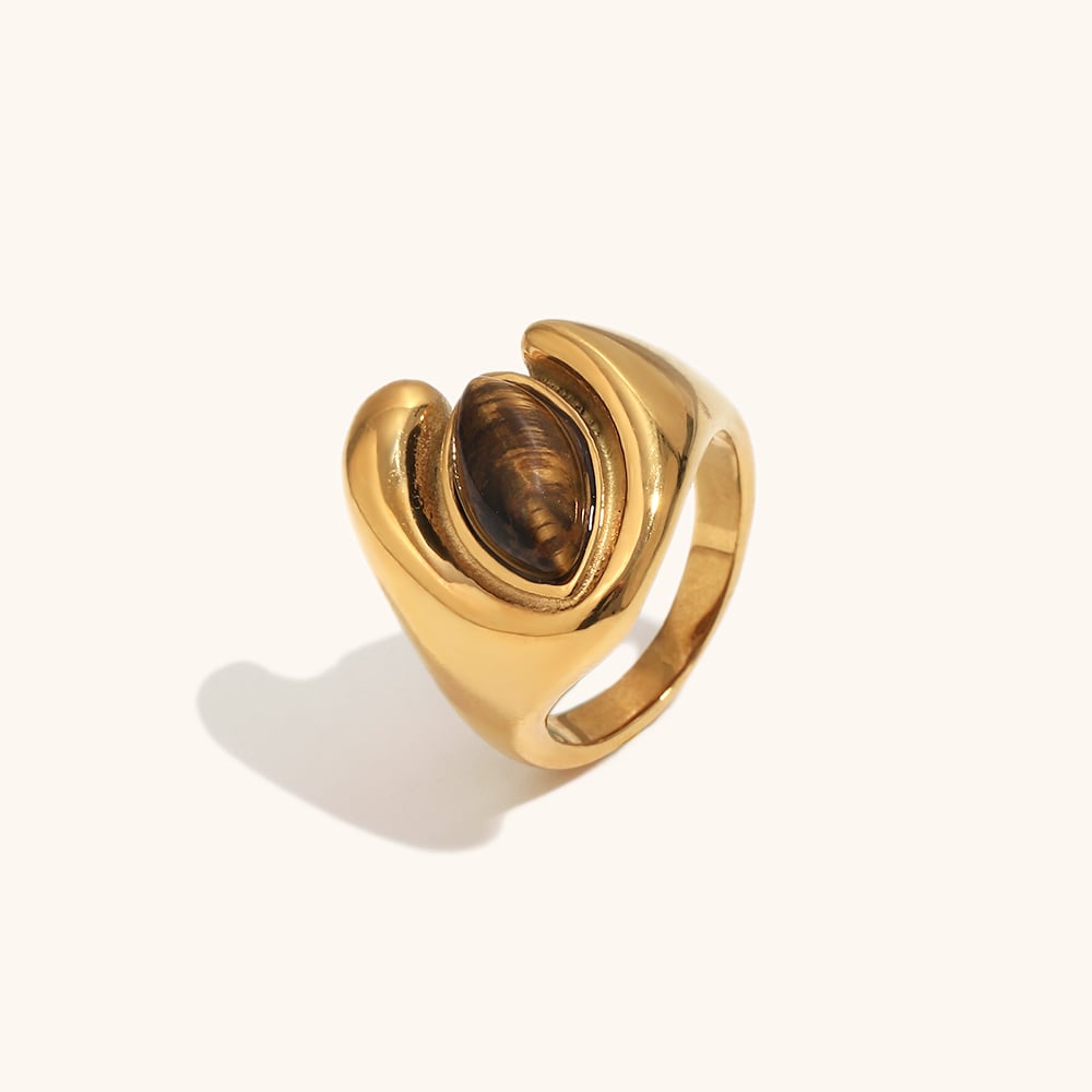 Vintage Tiger Eye Signet Ring