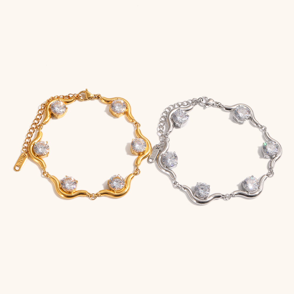 geometric zircon cuff bangle-7