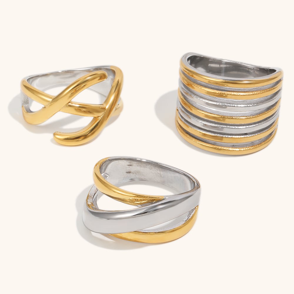 minimalist chain gold plated stud earring-6