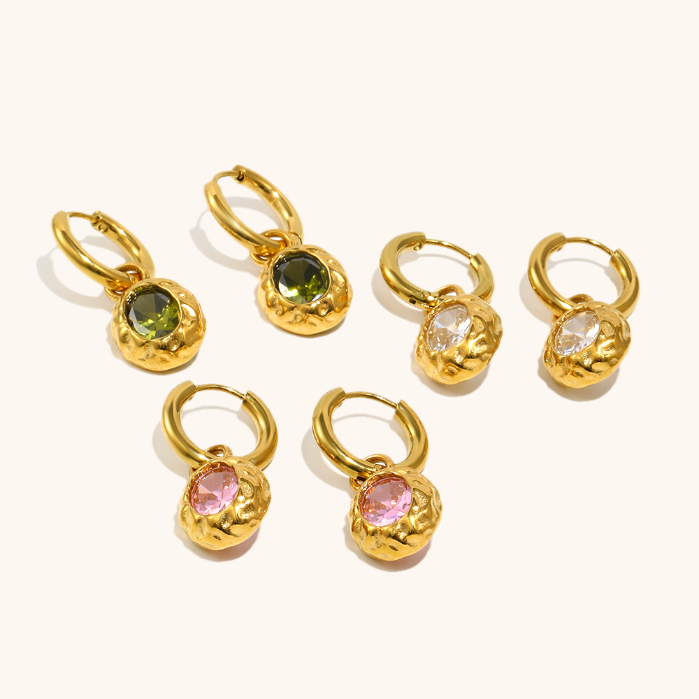 geometric colorful zircon ring-7