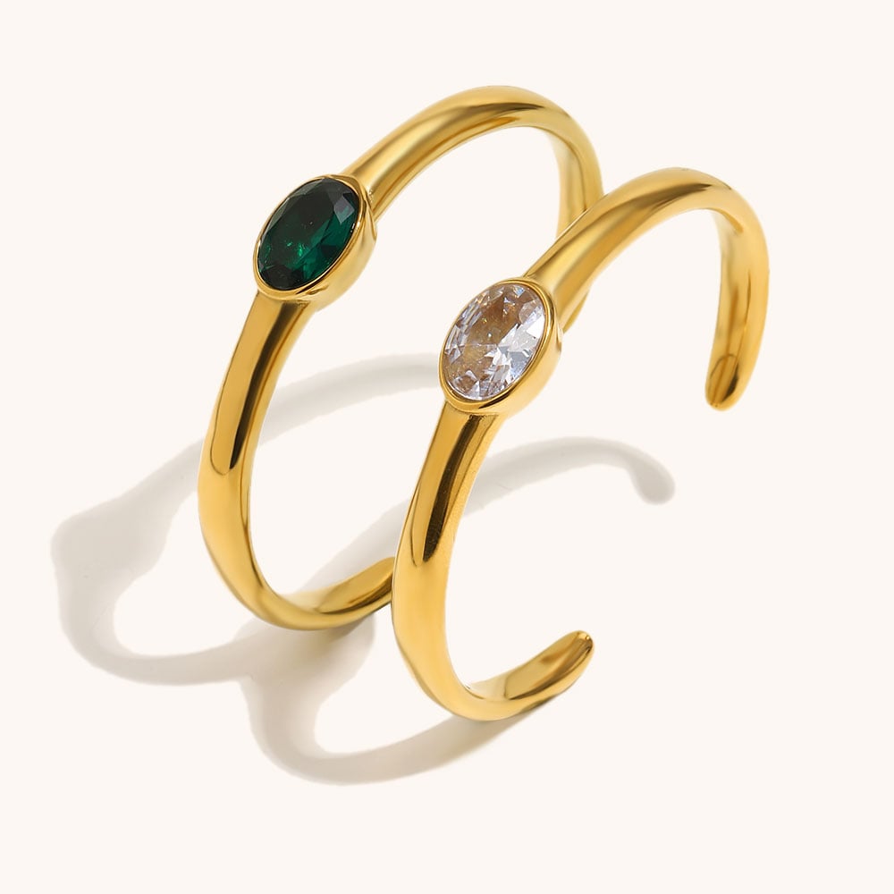 twisted zircon stud earring-8