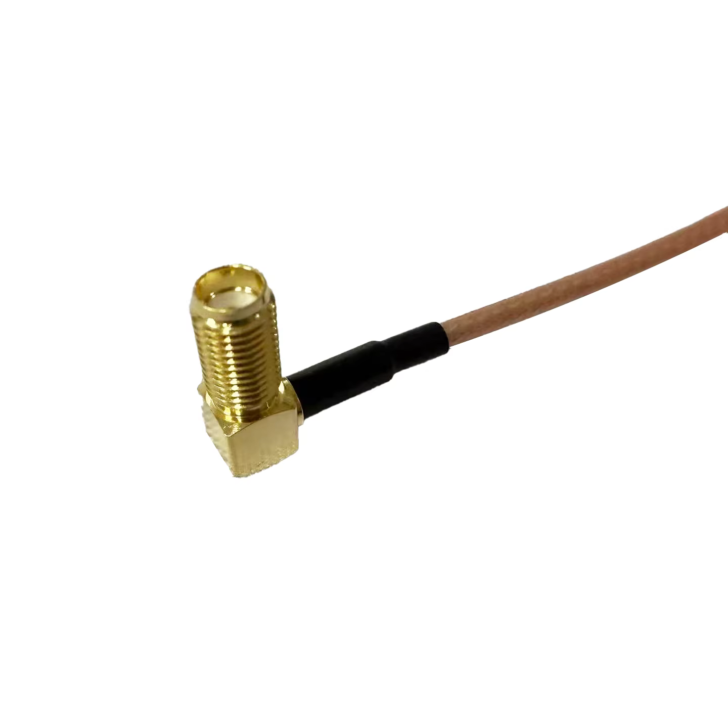 Copper SMA-KW-RG316-SMA-KW RG316 Cable Assembly SMA Angle Female to SMA Female Angle Connector details