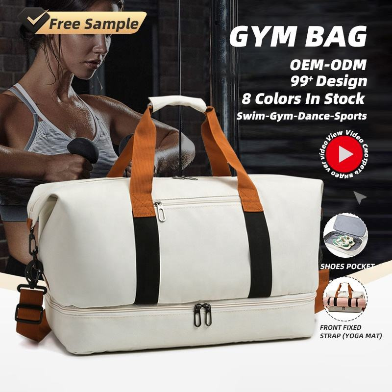 Sport Duffel Tasche mit Trocken- und Nassfach, Reise- und Sporttasche für Yoga, Übernachtung, Wochenende, Schultertasche, Sporttasche mit Schuhfach