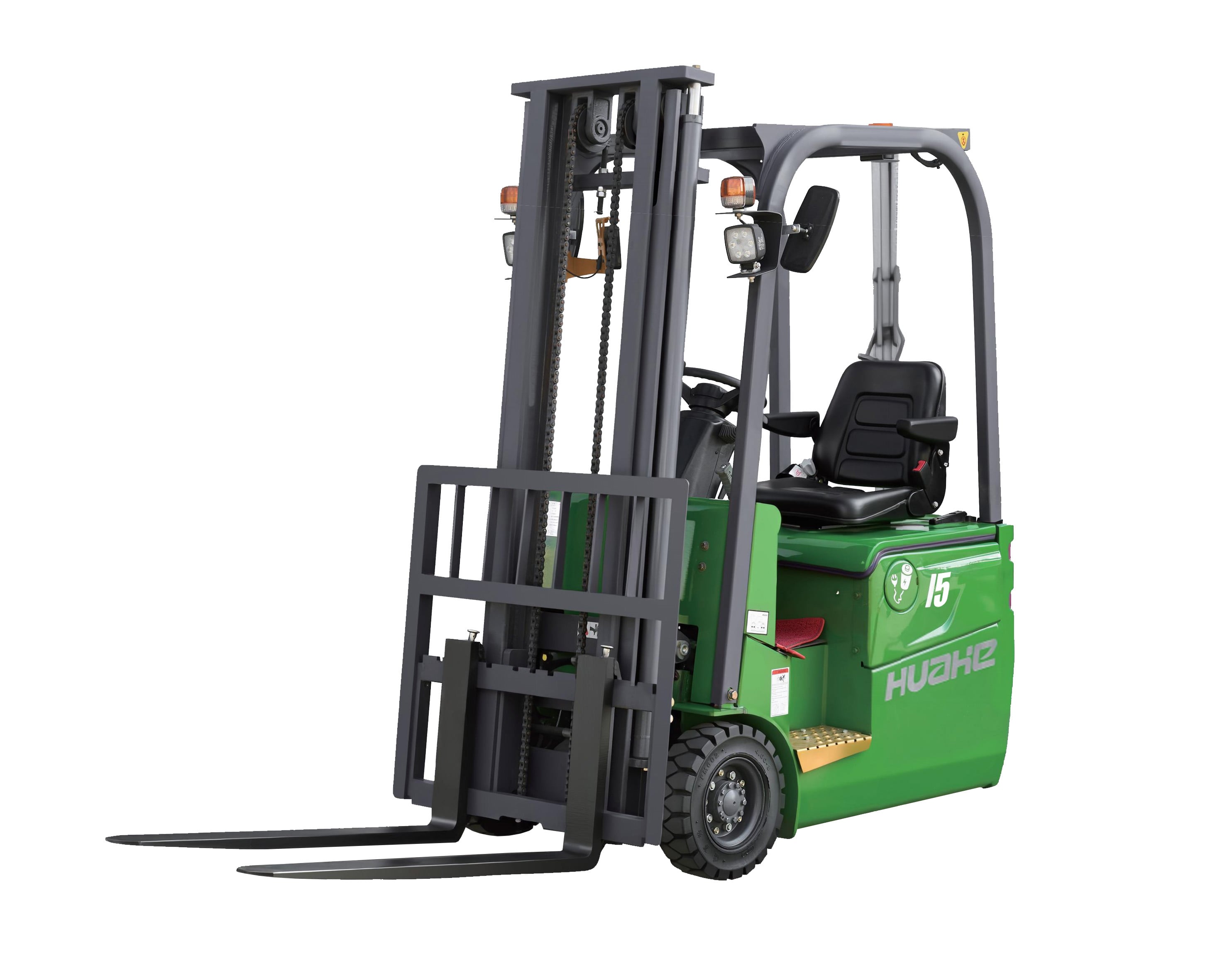 Huahe Now Lists the Three-fulcrum Counterweight Forklift HEF15S: 1,500 kg Capacity, Lithium Power, and a Turning Radius Built for Real Warehouse Aisles