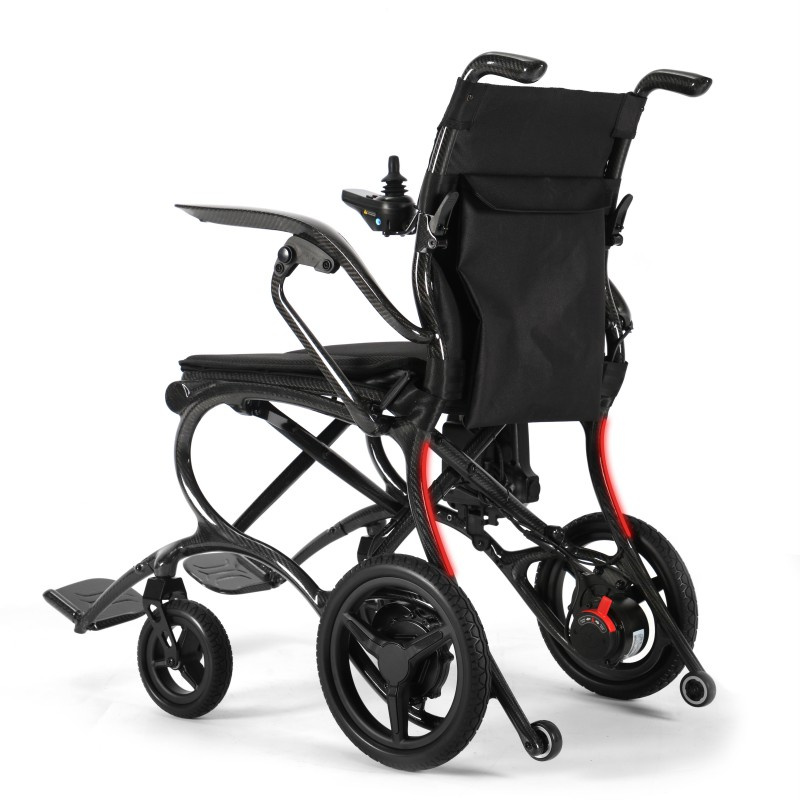Lightweight Foldable Carbon Fiber Mobility Wheelchair for Travel