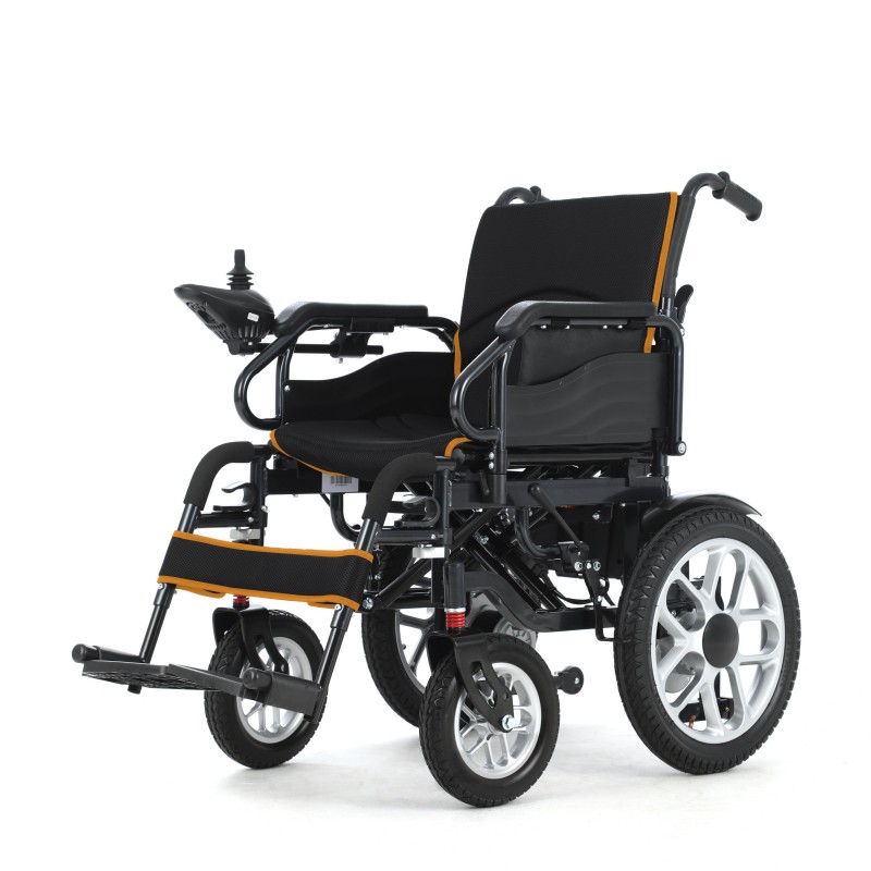 Heavy-Duty High-Strength Steel Electric Wheelchair with Long Range Battery