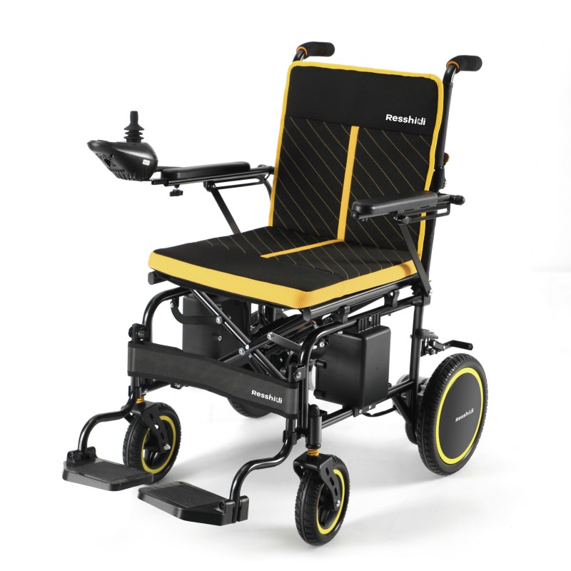 High-Strength Steel Foldable Power Wheelchair for Daily Use