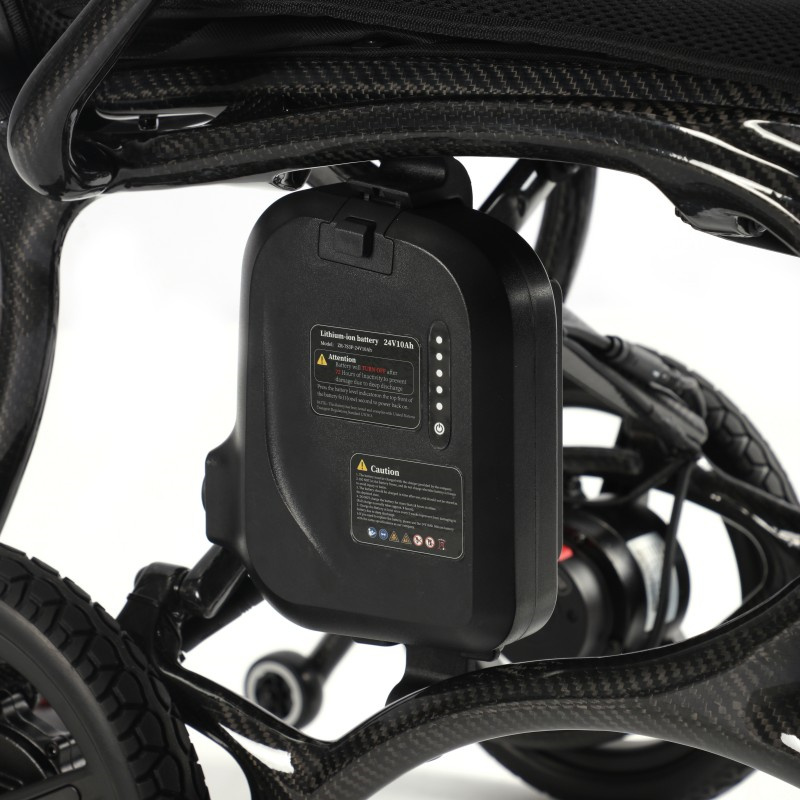 Lightweight Foldable Carbon Fiber Mobility Wheelchair for Travel
