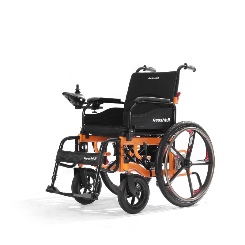Foldable High-Strength Steel Electric Wheelchair for elderly