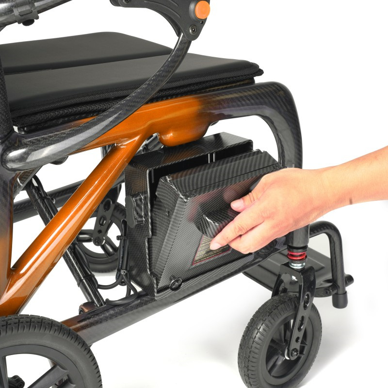 Ergonomic Carbon Fiber Electric Wheelchair with Brushless Motor