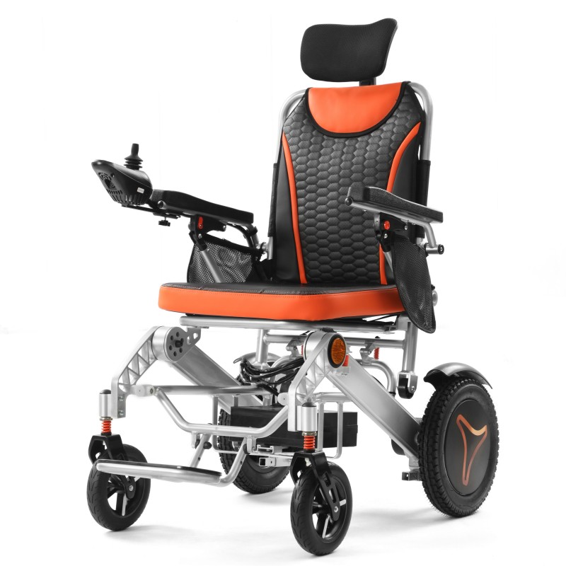 Ergonomic Seat Aluminum Electric Wheelchair