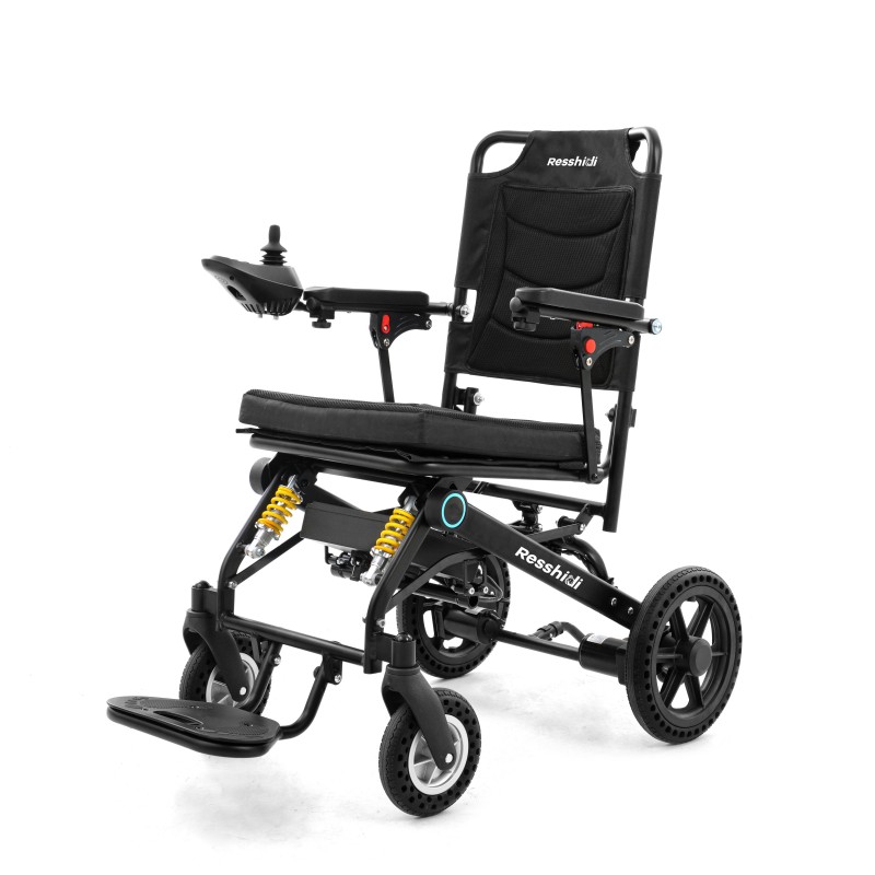 Shock-Absorbing Aluminum Foldable Electric Wheelchair for Seniors