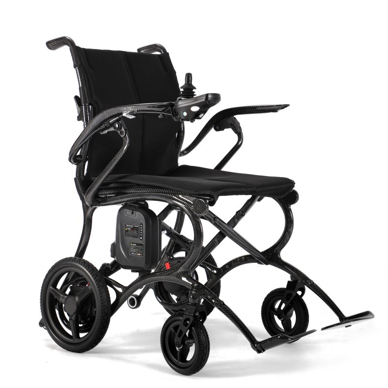 Lightweight Foldable Carbon Fiber Mobility Wheelchair for Travel