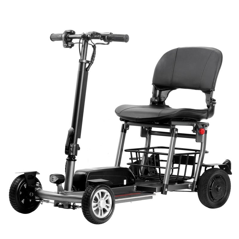 4 wheels Lightweight Semi-Folding Mobility Scooter with Solid Tires