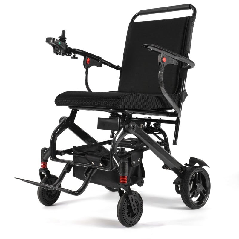 Portable Carbon Fiber Power Chair for Car & Plane | Lithium Battery