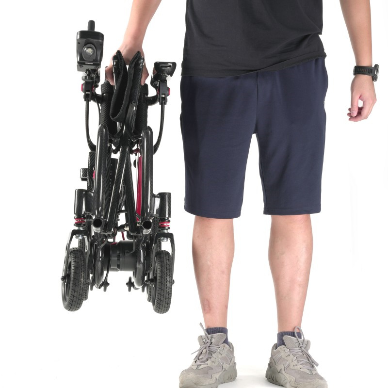 Ergonomic Carbon Fiber Electric Wheelchair with Brushless Motor