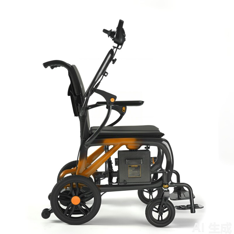 Ergonomic Carbon Fiber Electric Wheelchair with Brushless Motor