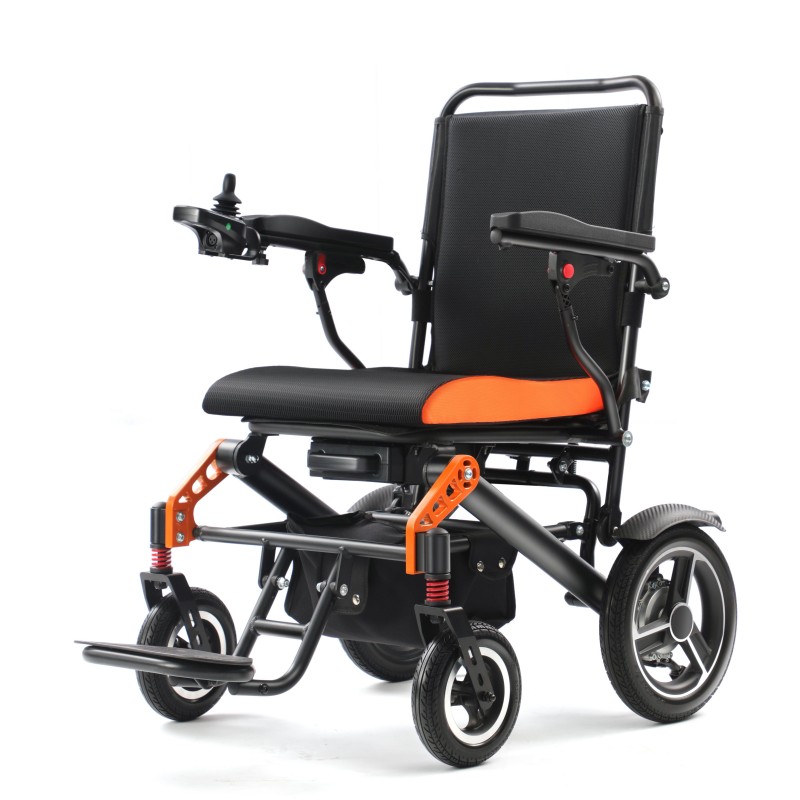 Compact Aluminum Electric Wheelchair with Quick-Release Battery