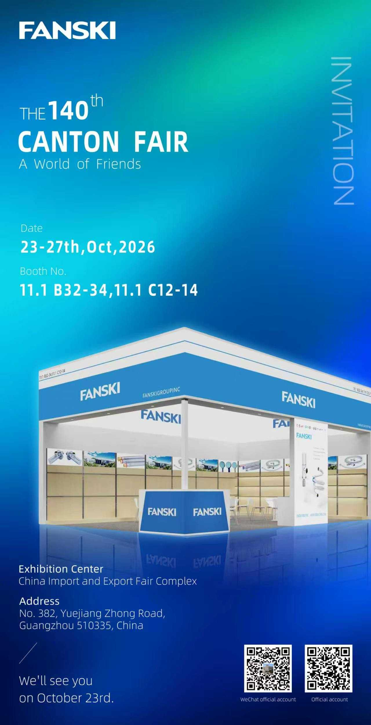 Meet FANSKI at the 140th Canton Fair