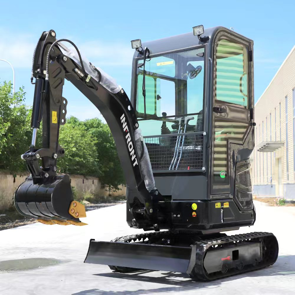 Why is canopy vs enclosed cab an important choice for a compact excavator