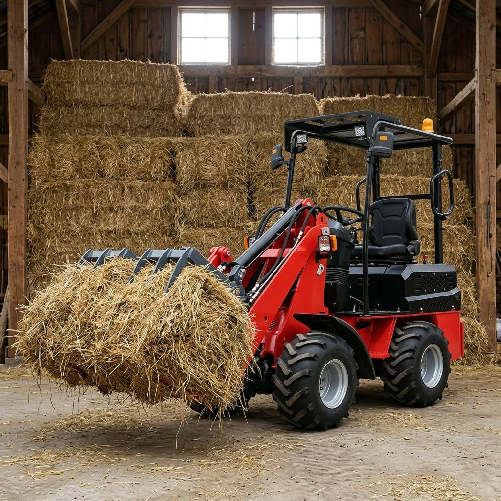 Reasons why a livestock farm upgraded to a high flow compact wheel loader