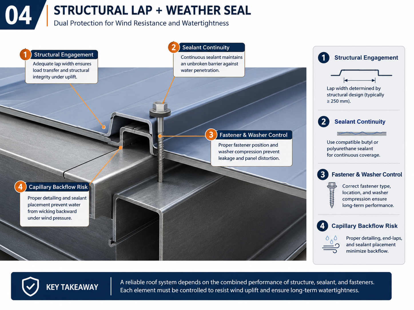 Metal Roof Wind-Uplift and Watertightness Design for Steel Warehouses: Why Corner, Perimeter and Interior Zones Require Different Connection Details