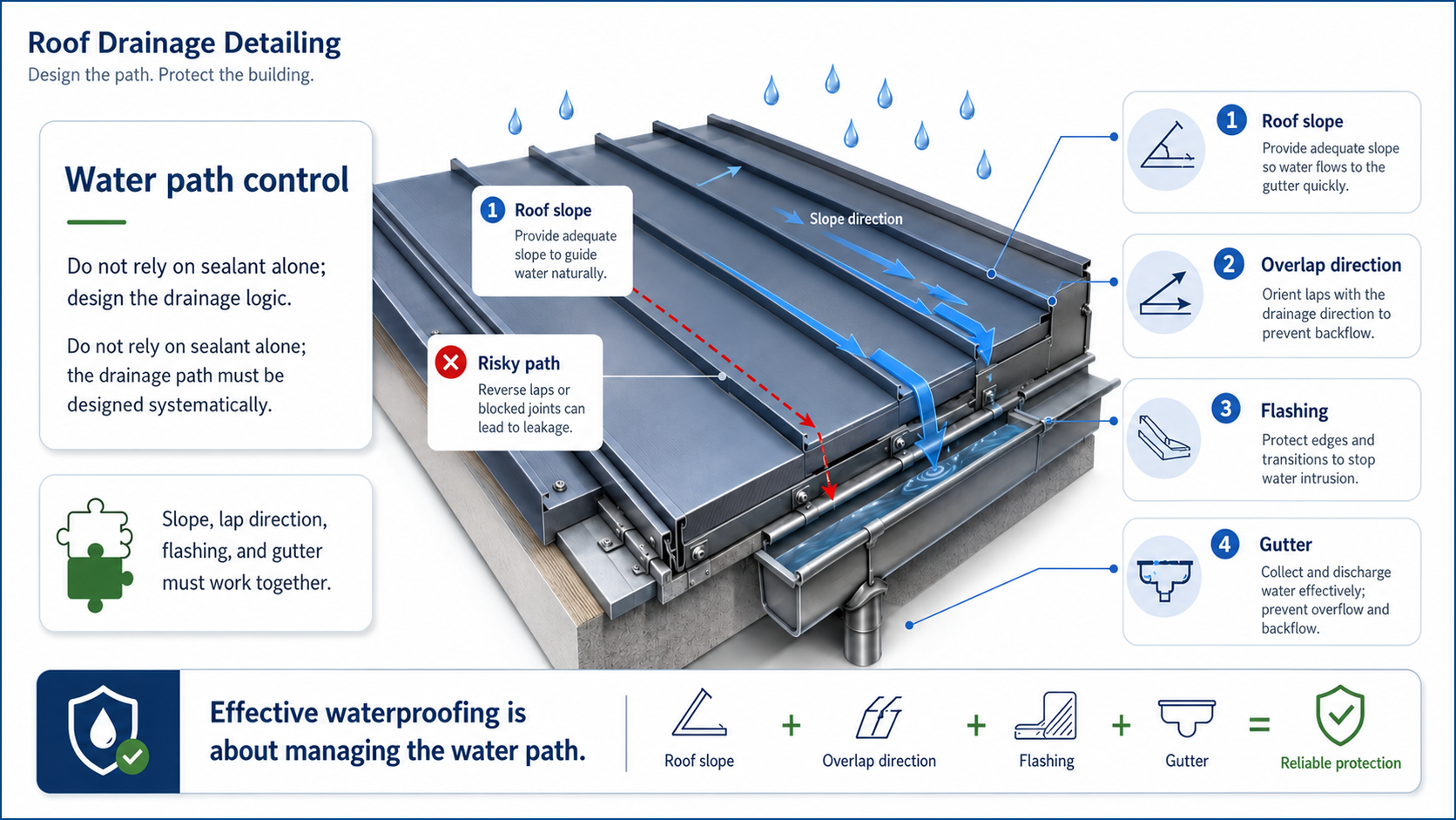 Specialized copy for Zhongwei Heavy Industry's steel structure warehouse: Roof and wall enclosure system