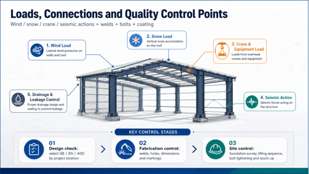 From a single main steel column to an operational overseas steel structure warehouse: the engineering implementation logic of Zhongwei Heavy Industry