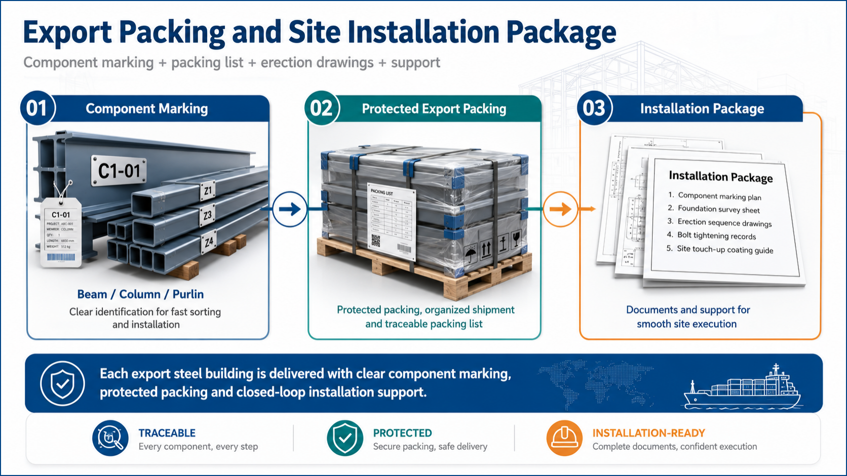 From a single main steel column to an operational overseas steel structure warehouse: the engineering implementation logic of Zhongwei Heavy Industry