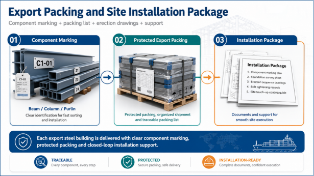 From a single main steel column to an operational overseas steel structure warehouse: the engineering implementation logic of Zhongwei Heavy Industry