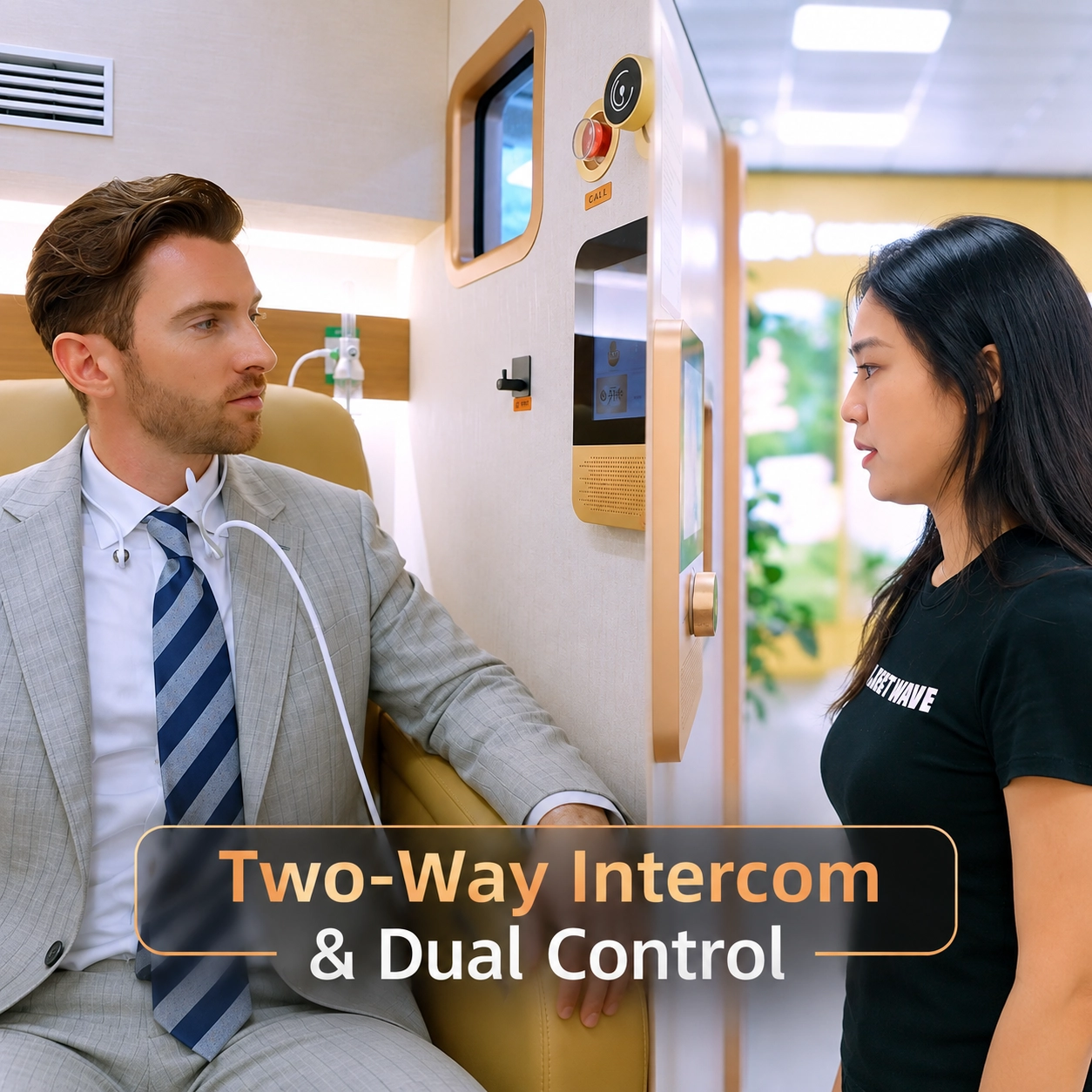 V3 internal and external dual control and intercom system