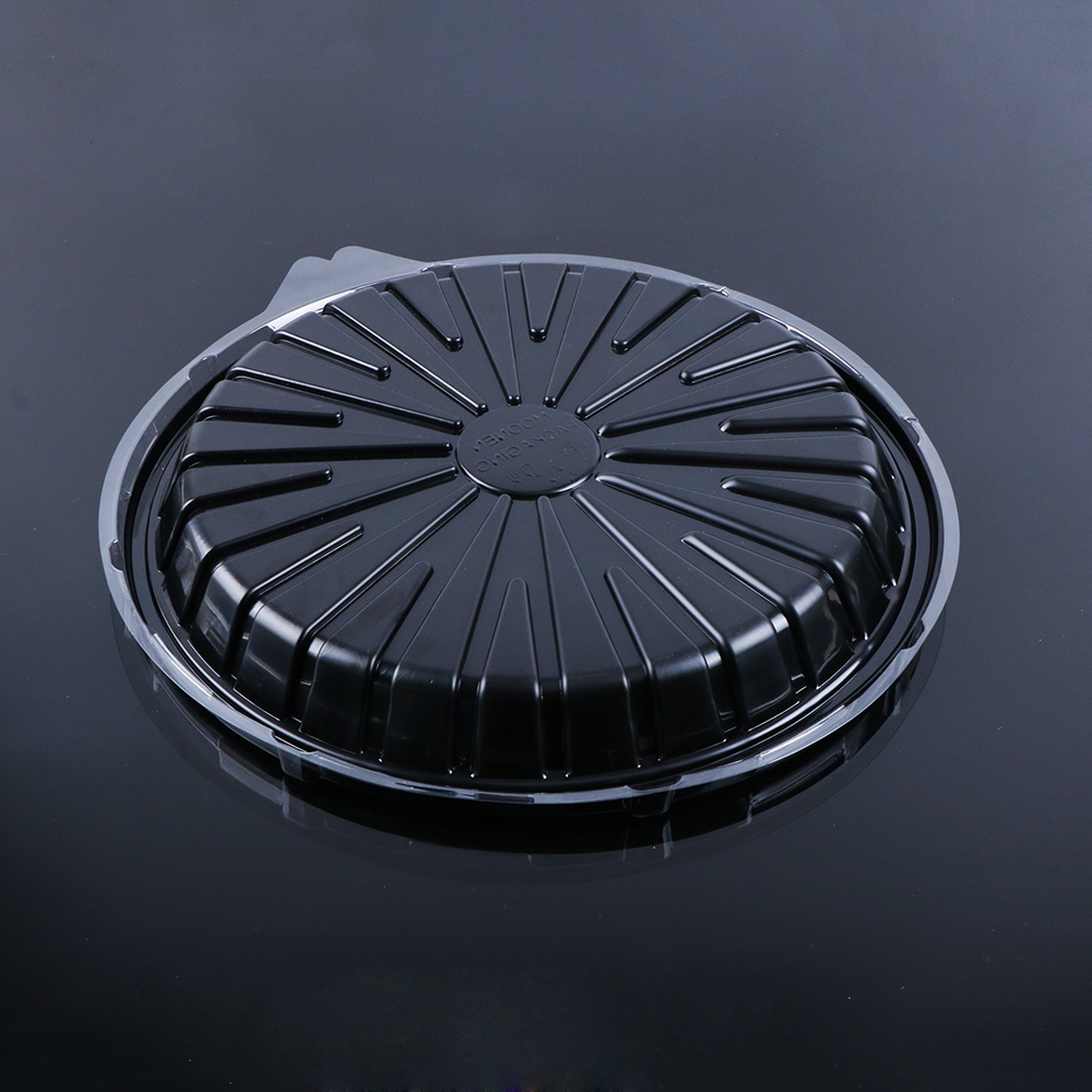 Circular tray with lid supplier