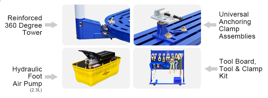 Cavalry J-200 Auto Body Frame Machine Car Collision Repair Bench manufacture